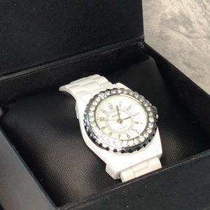 Fancy White Cuff Watch